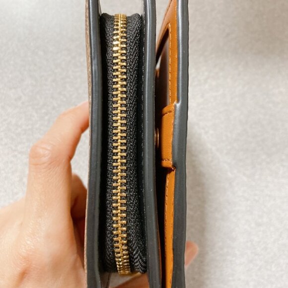 Coach Cosmic Coach Snap Wallet in Signature Canvas with Rexy Print, Tan Multi - Picture 2 of 6